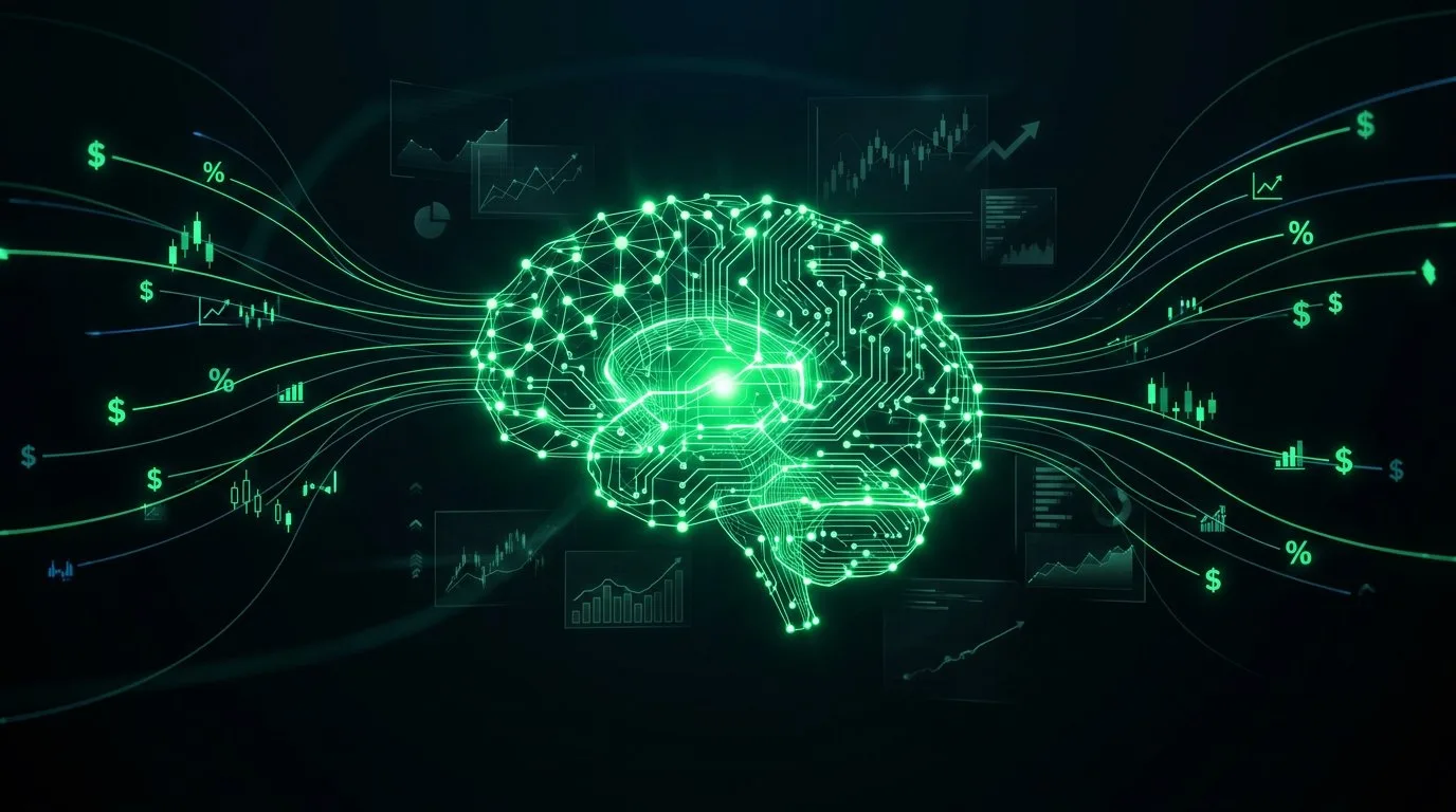 AI budget advisor analyzing financial data with machine learning